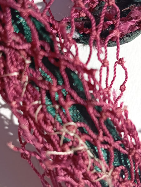 Salopette fine-                upcycled fishing net